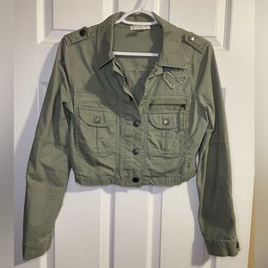 Green Crop Utility Jacket